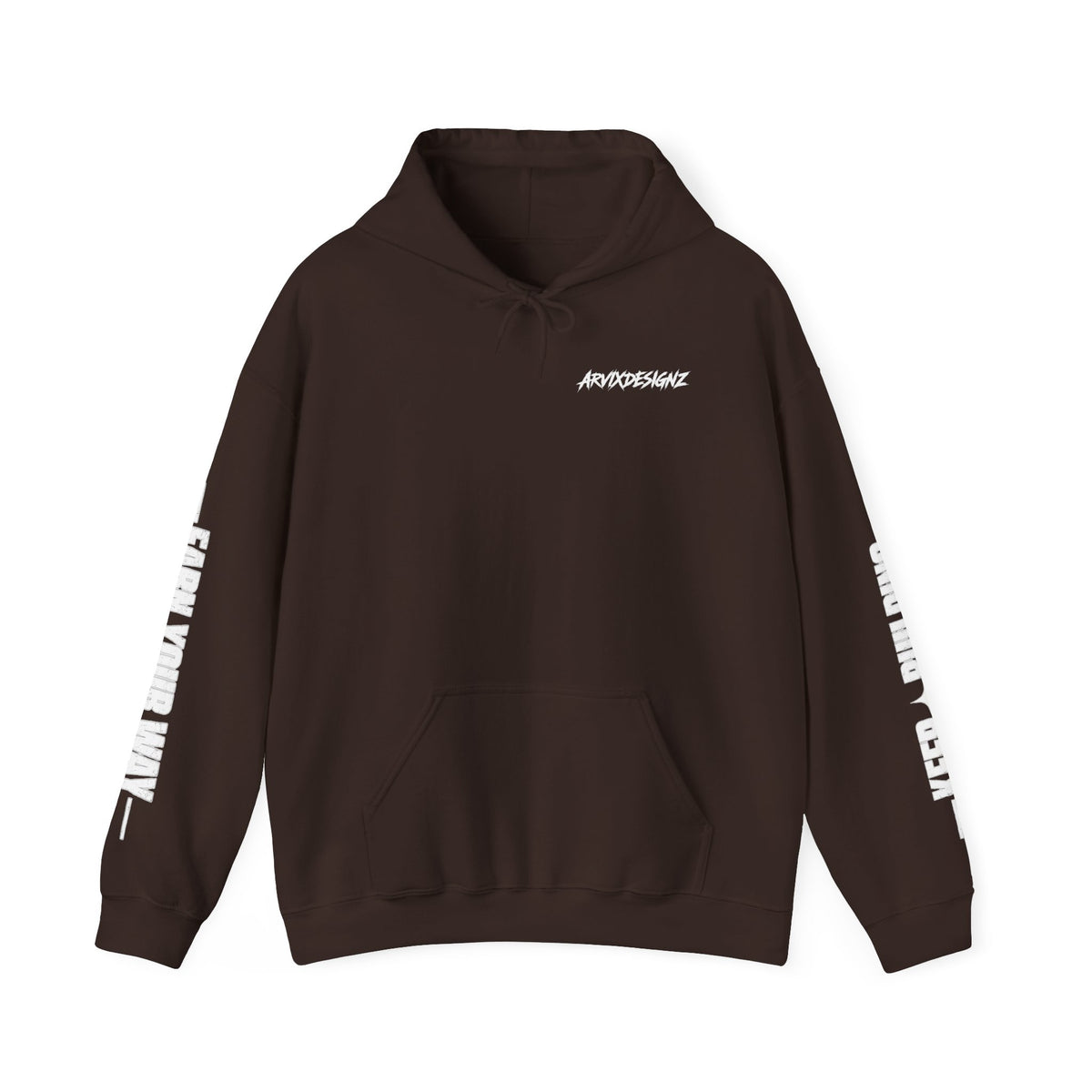 Built Different black graphic hoodie by arvixdesignz