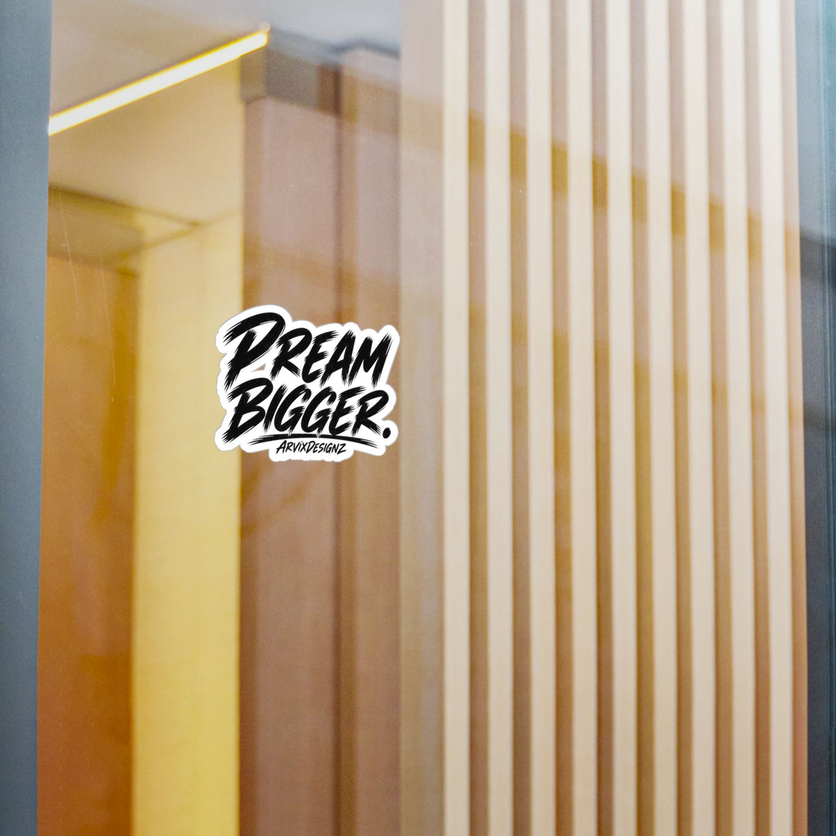 Dream Bigger sticker — Motivational Sticker for Laptops, Water Bottles & Windows