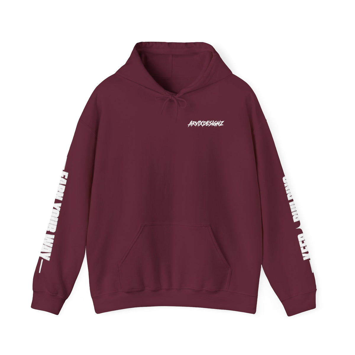 Built Different black graphic hoodie by arvixdesignz