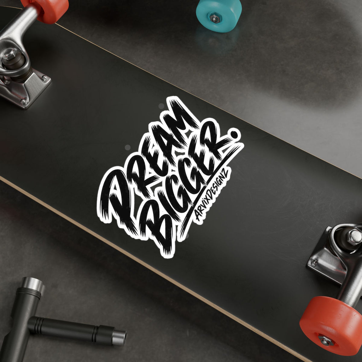 Dream Bigger sticker — Motivational Sticker for Laptops, Water Bottles & Windows