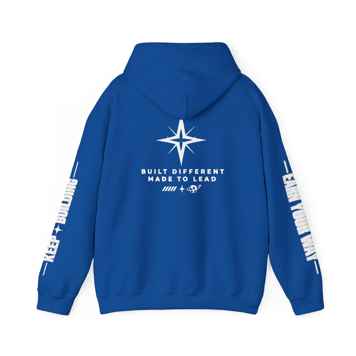 Built Different black graphic hoodie by arvixdesignz