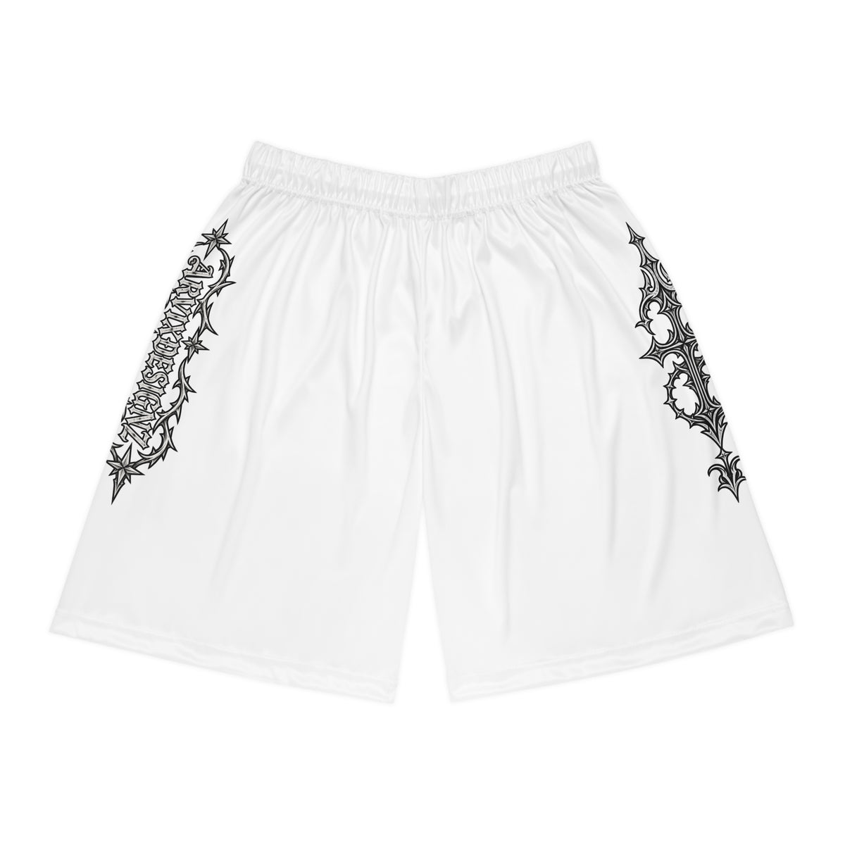 ARVIXDESIGNZ basketball shorts with white side graphic