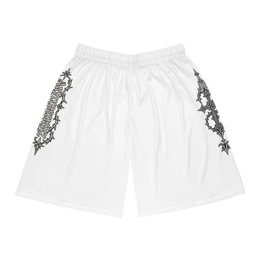 ARVIXDESIGNZ basketball shorts with white side graphic