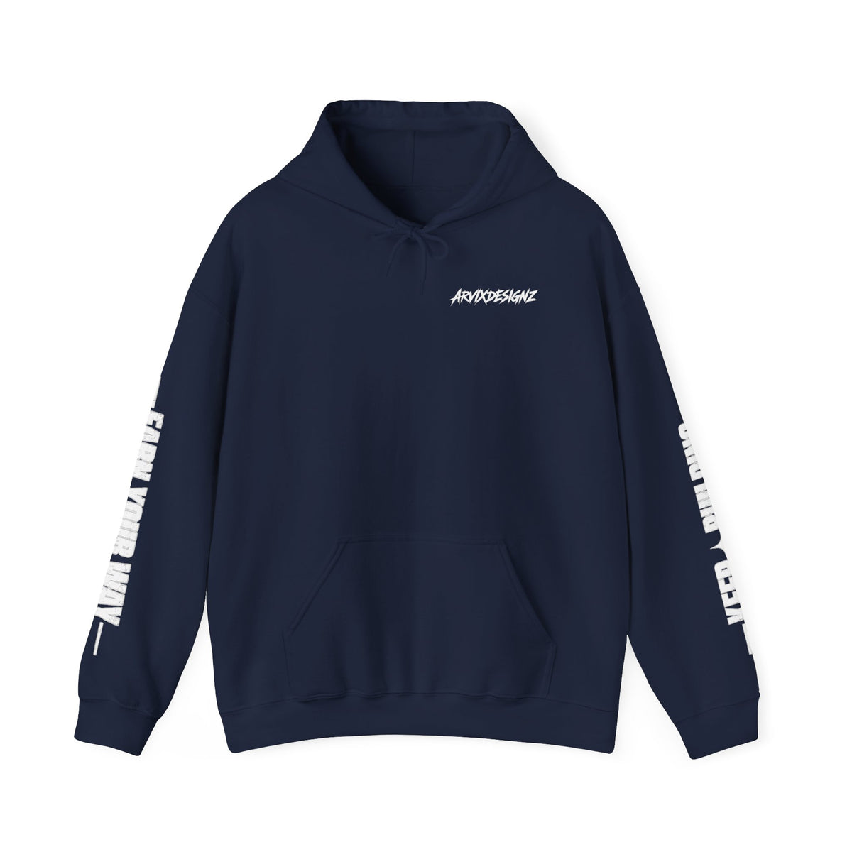 Built Different black graphic hoodie by arvixdesignz